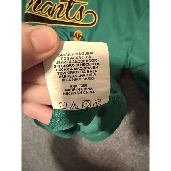 Vintage SF Giants Green Alternate Jersey True Fan Y2K MLB Button-Up Men's 2XL - Picture 10 of 13